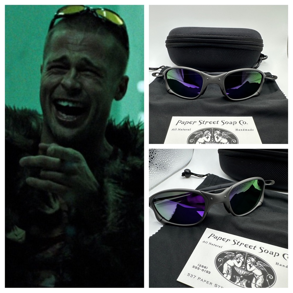 Paperstreetshade Fight Club Tyler Durden NEW Oliver Peoples 523 Xmetal Brad Pitt